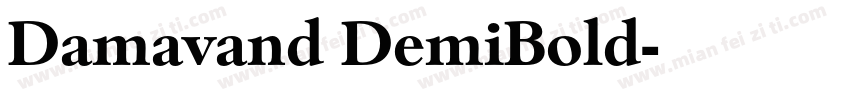 Damavand DemiBold字体转换